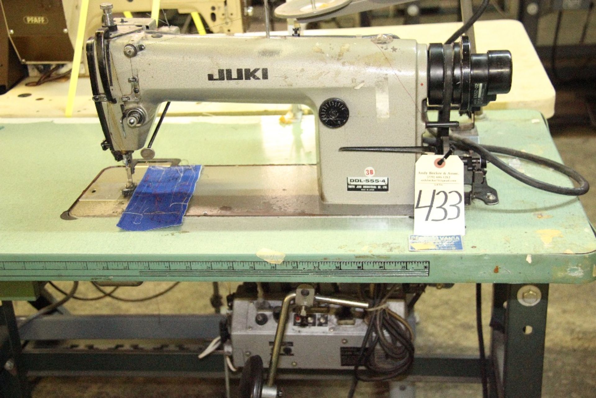 Juki DDL-555-4 Single Needle Lockstitch Sewing Machine