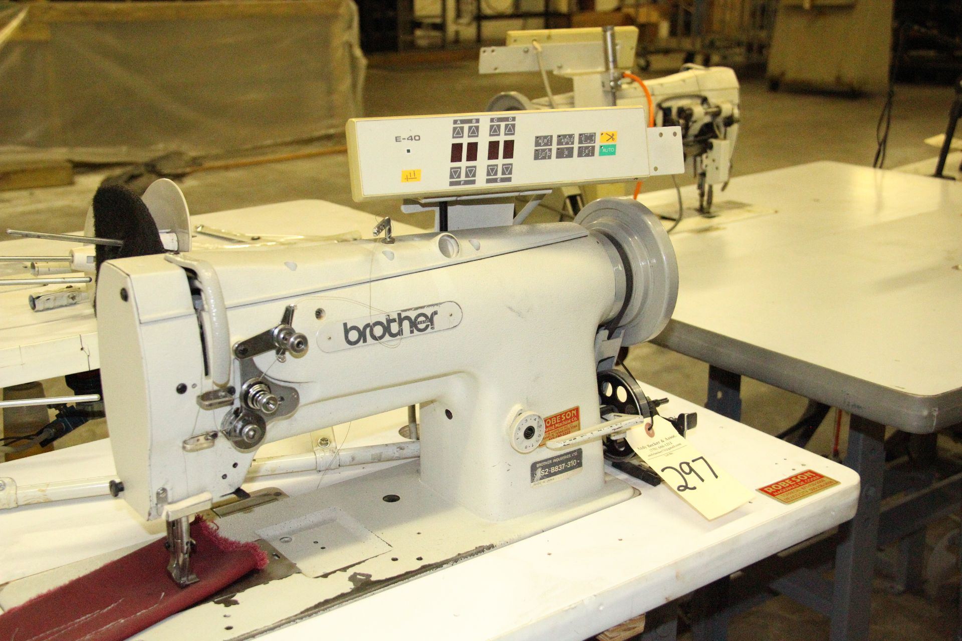 Brother B837-310 Single Needle Lockstitch Sewing Machine - Image 3 of 4