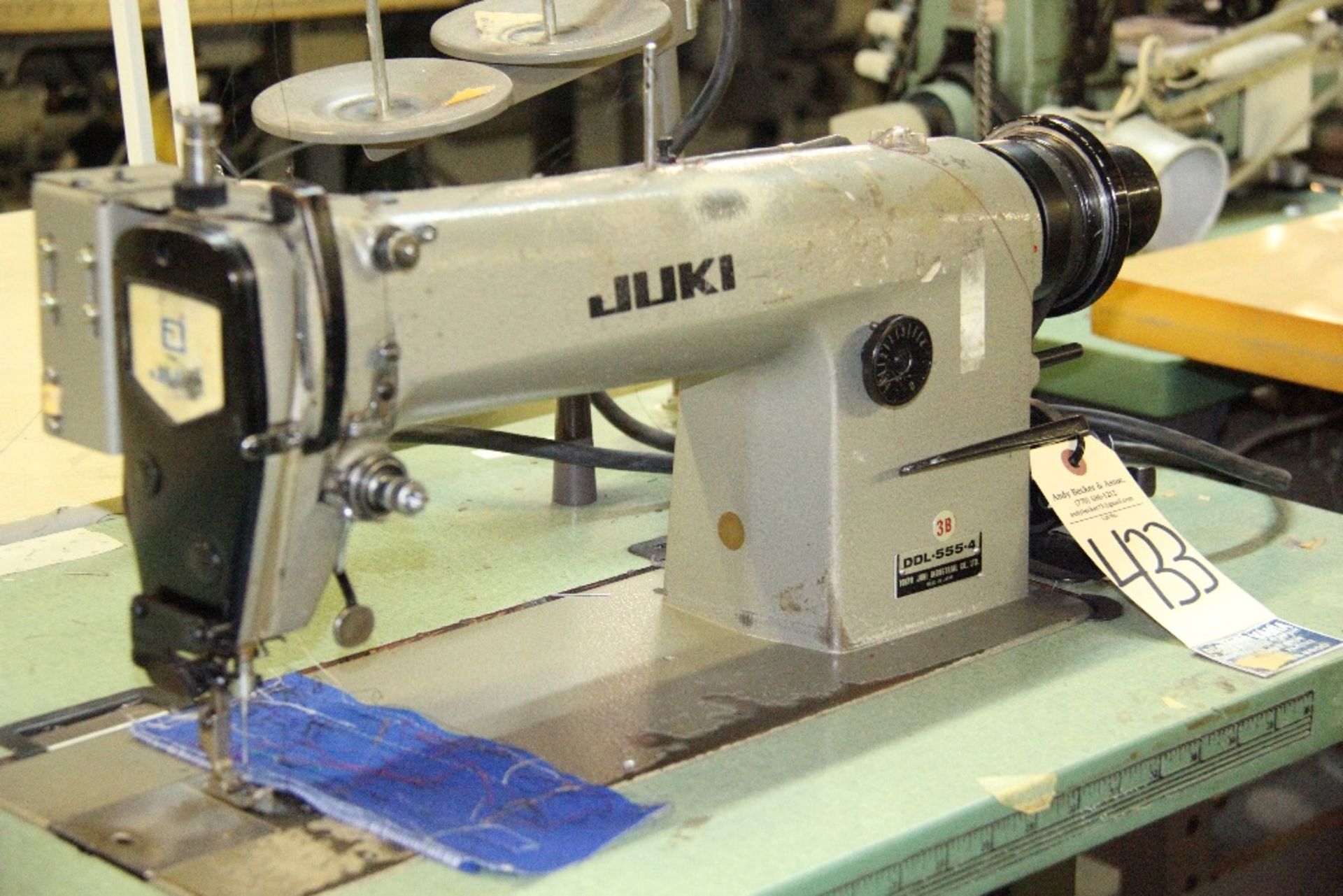 Juki DDL-555-4 Single Needle Lockstitch Sewing Machine - Image 2 of 4