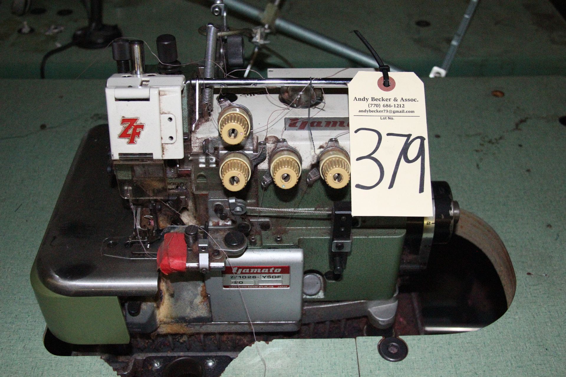Yamato ZF1026 4-Thread Mock Safety Stitch Sewing Machine - Image 2 of 5