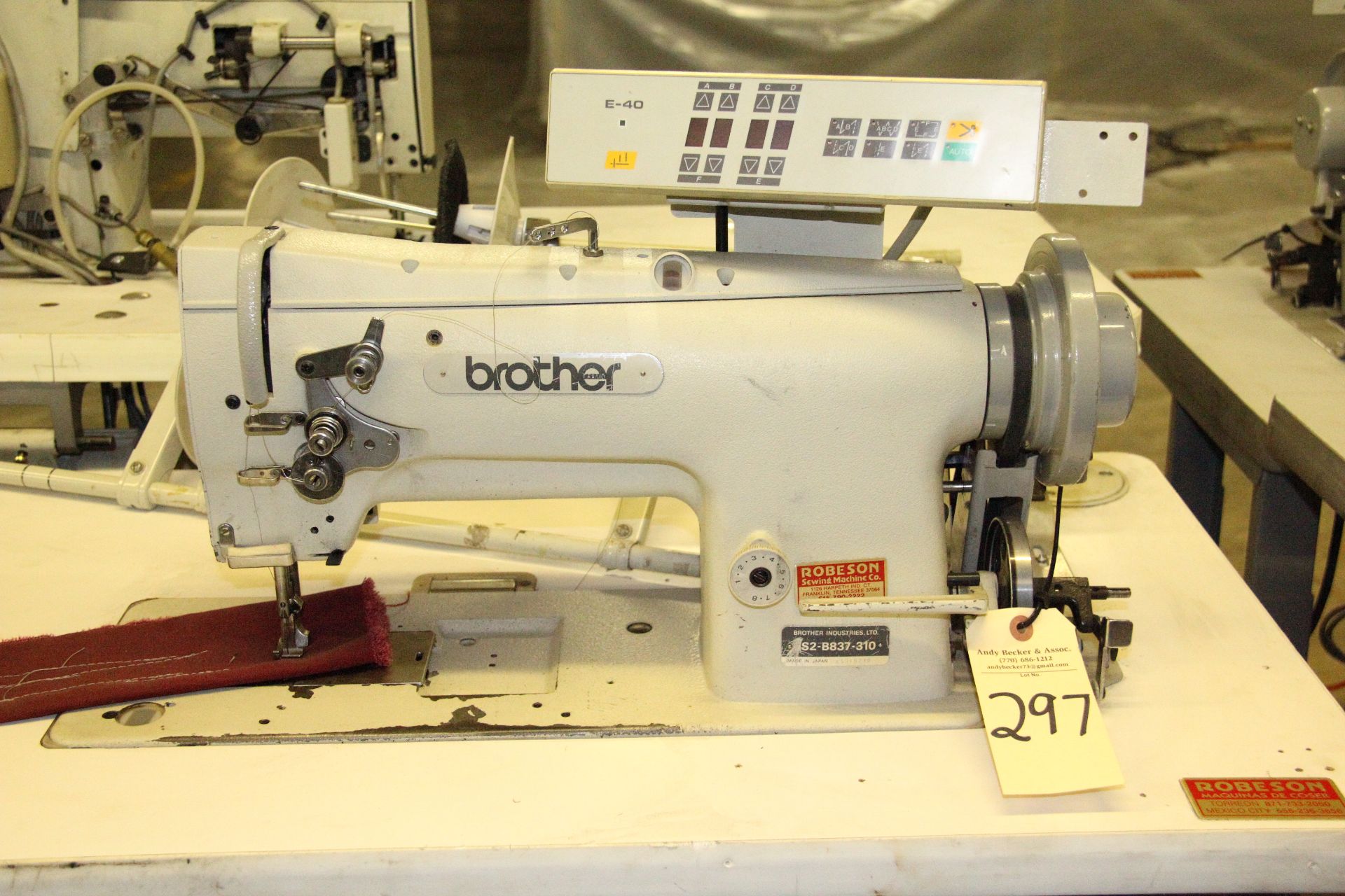 Brother B837-310 Single Needle Lockstitch Sewing Machine