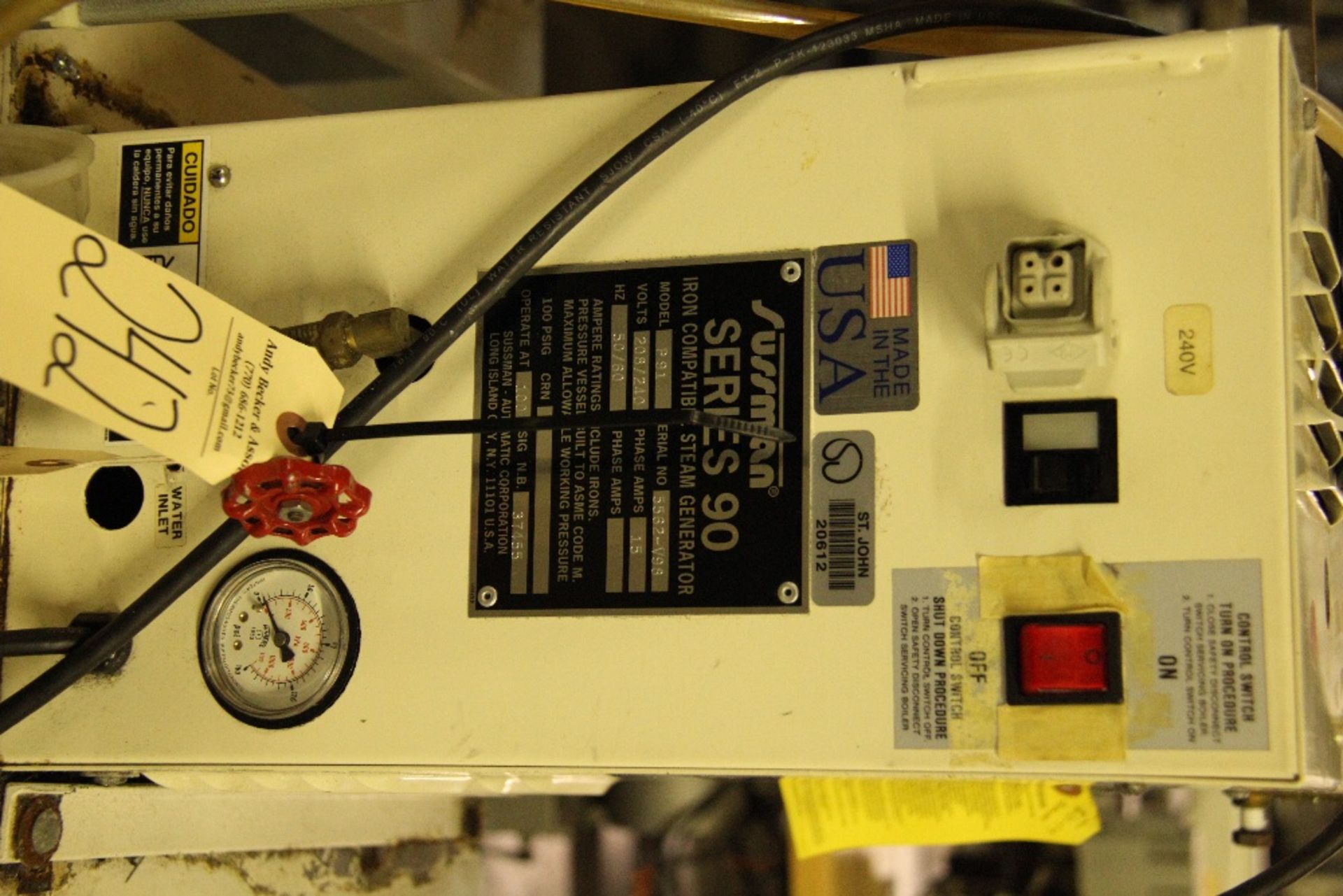 Sussman P91 Electric Steam Boiler - Image 2 of 3