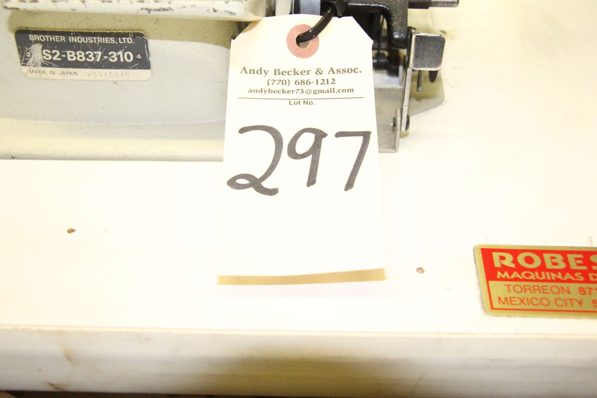 Brother B837-310 Single Needle Lockstitch Sewing Machine - Image 4 of 4