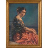 GEORGE OWEN APPERLEY (Reino Unido, 1884 - Tanger, 1960) "Mujer Andaluza" 1930 firmado: Apperley.