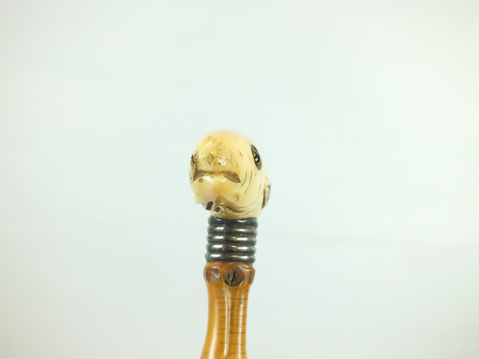 AN EARLY 20TH CENTURY BAMBOO WALKING CANE - Image 3 of 11