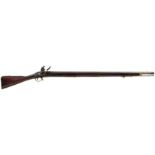 A .750 EAST INDIA COMPANY FLINTLOCK BROWN BESS, 39.25inch sighted barrel, border engraved lock