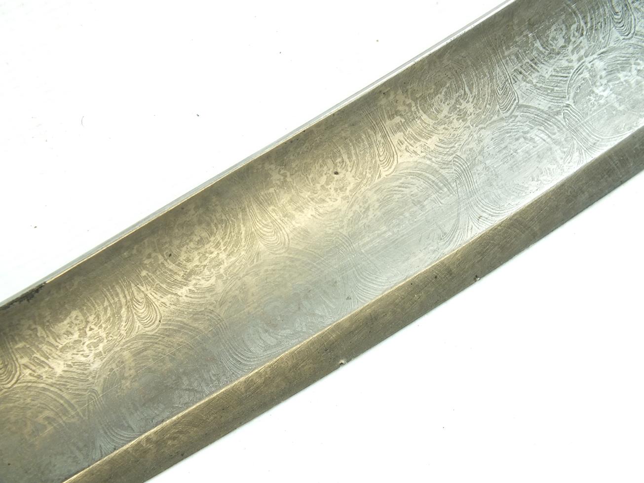 A 1796 PATTERN CAVALRY OFFICER'S DAMASCUS SWORD BY BRUNN, 85cm sharply curved blade decorated with - Bild 9 aus 23