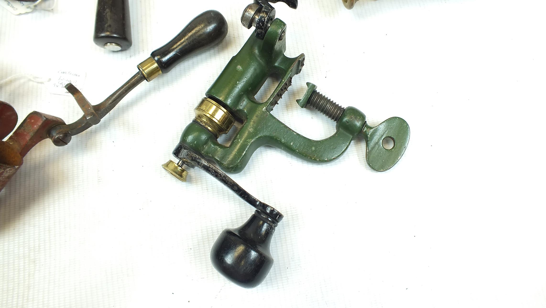 FOUR 12-BORE CARTRIDGE RELOADING TOOLS, two by Hawksley, two, green, one red, one plated and one - Image 3 of 15