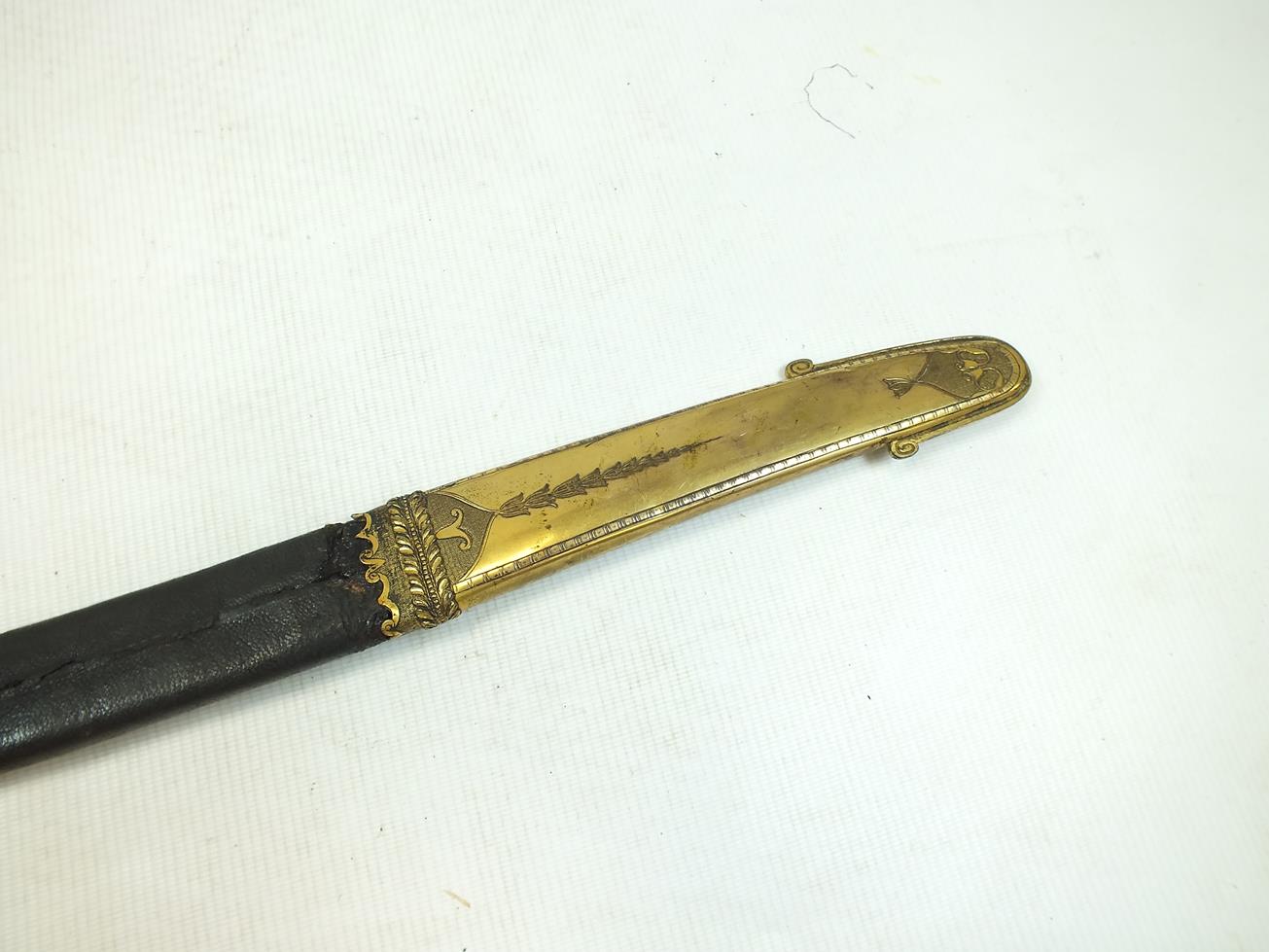 AN HIGHLY UNUSUAL PRESENTATION QUALITY MAMELUKE HILTED DIRK MOUNTED WITH A YATAGHAN BLADE BY SALTER, - Image 23 of 26