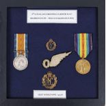 A FIRST WAR RAF OFFICER OBSERVER PAIR, to 2. LIEUT W. G. GARDNER RAF on the British War Medal and