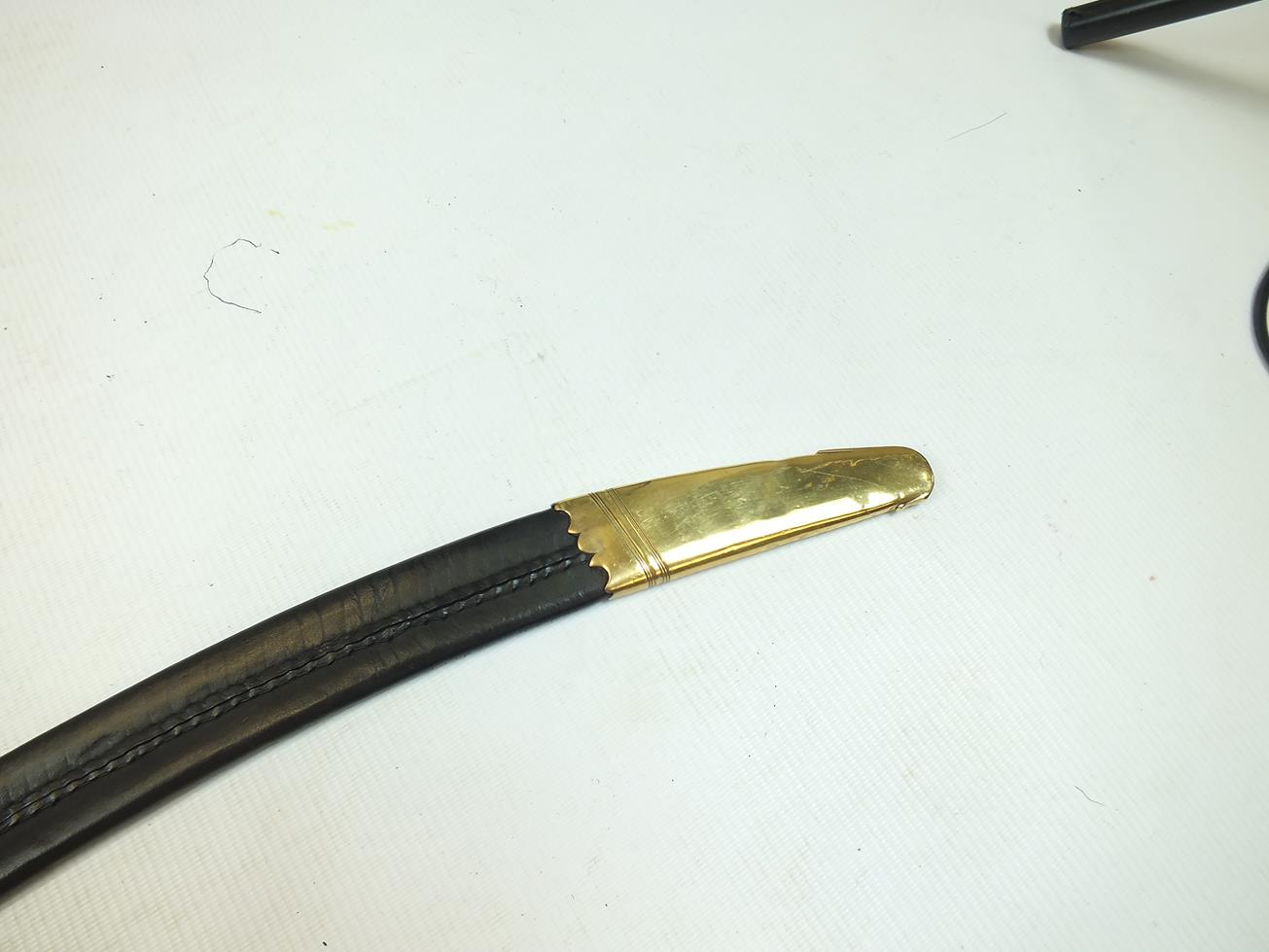 A SCARCE GEORGIAN NAVAL OFFICER'S SABRE BY GIBBENS, 75.5cm sharply curved blade faintly engraved - Image 10 of 16