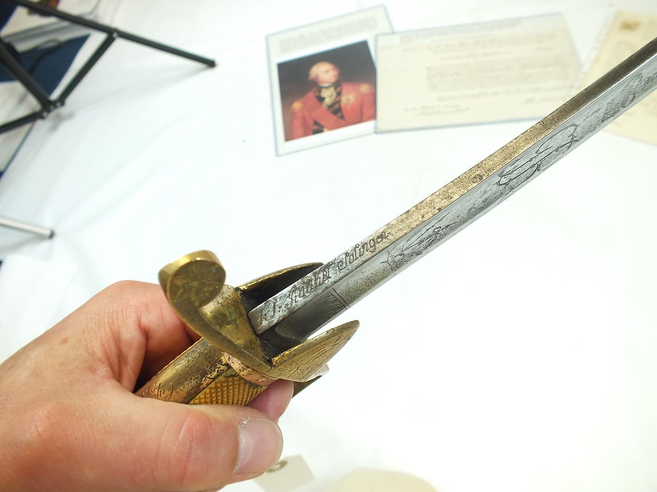 A 1796 PATTERN LIGHT CAVALRY OFFICER'S SWORD TO CAPTAIN JOHN PERRY OF THE JAMAICAN REGIMENT OF - Image 9 of 18