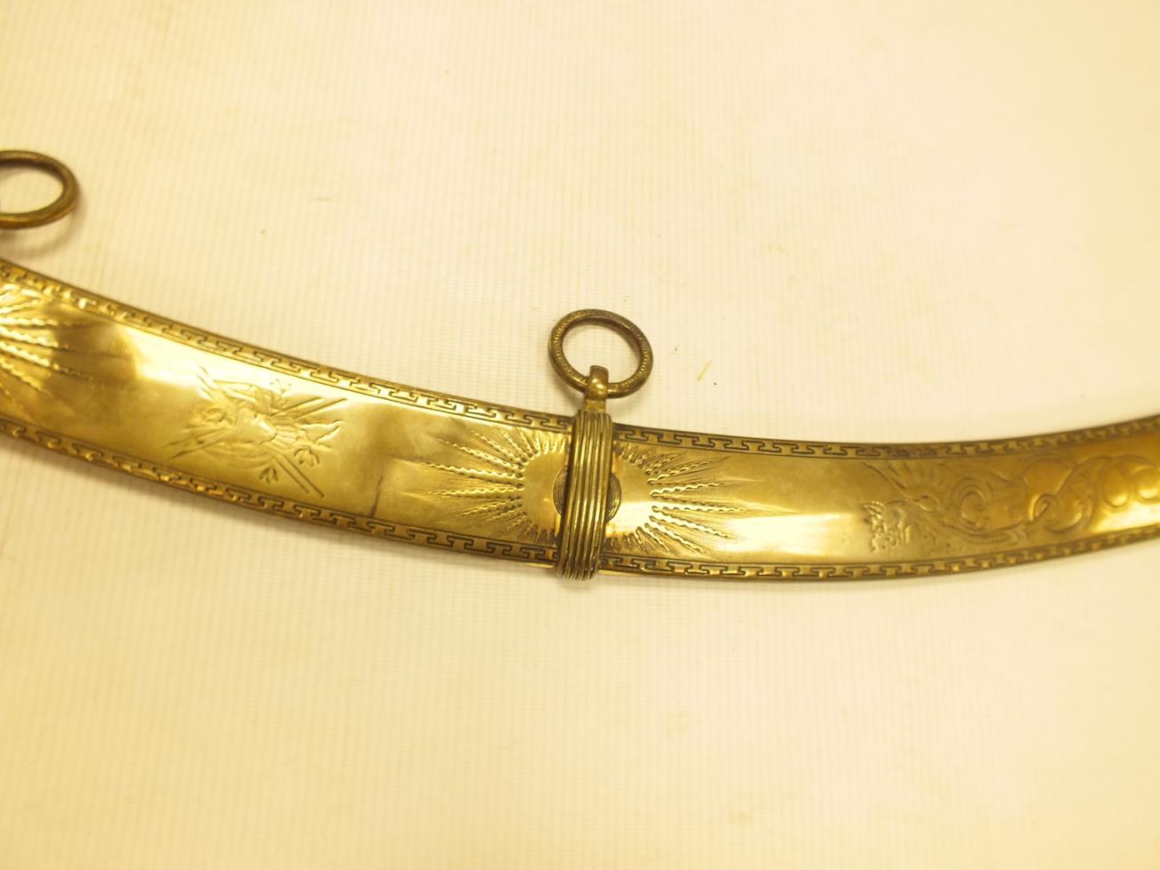 A GEORGIAN OFFICER'S PRESENTATION SWORD OF THE DURHAM MILITIA BY BRUNN, 77cm sharply curved blade, - Image 12 of 23