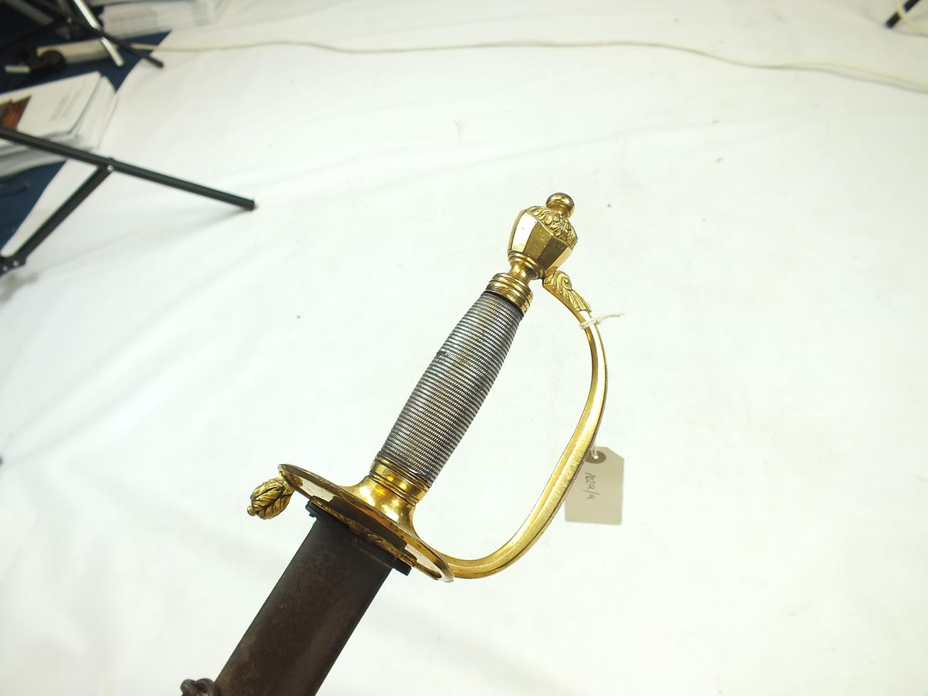 A GOOD BLUED AND GILT 1796 PATTERN INFANTRY OFFICER'S SWORD, 82.5cm blade by J.J. Runkel of - Image 13 of 17