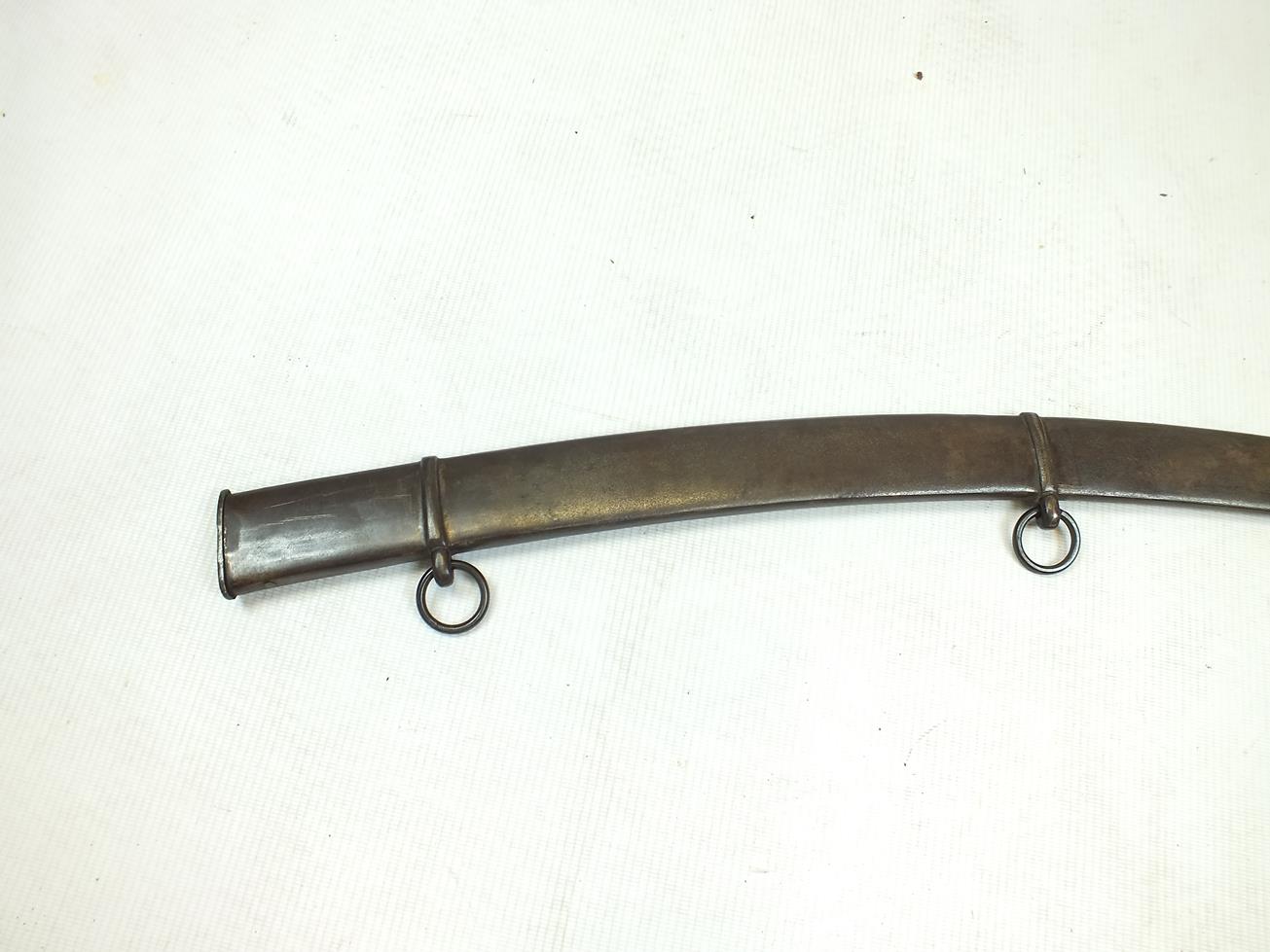 A FINE LIGHT WEIGHT 1796 PATTERN CAVALRY OFFICER'S SWORD, 75.5cm blade finely frost etched and - Image 15 of 16