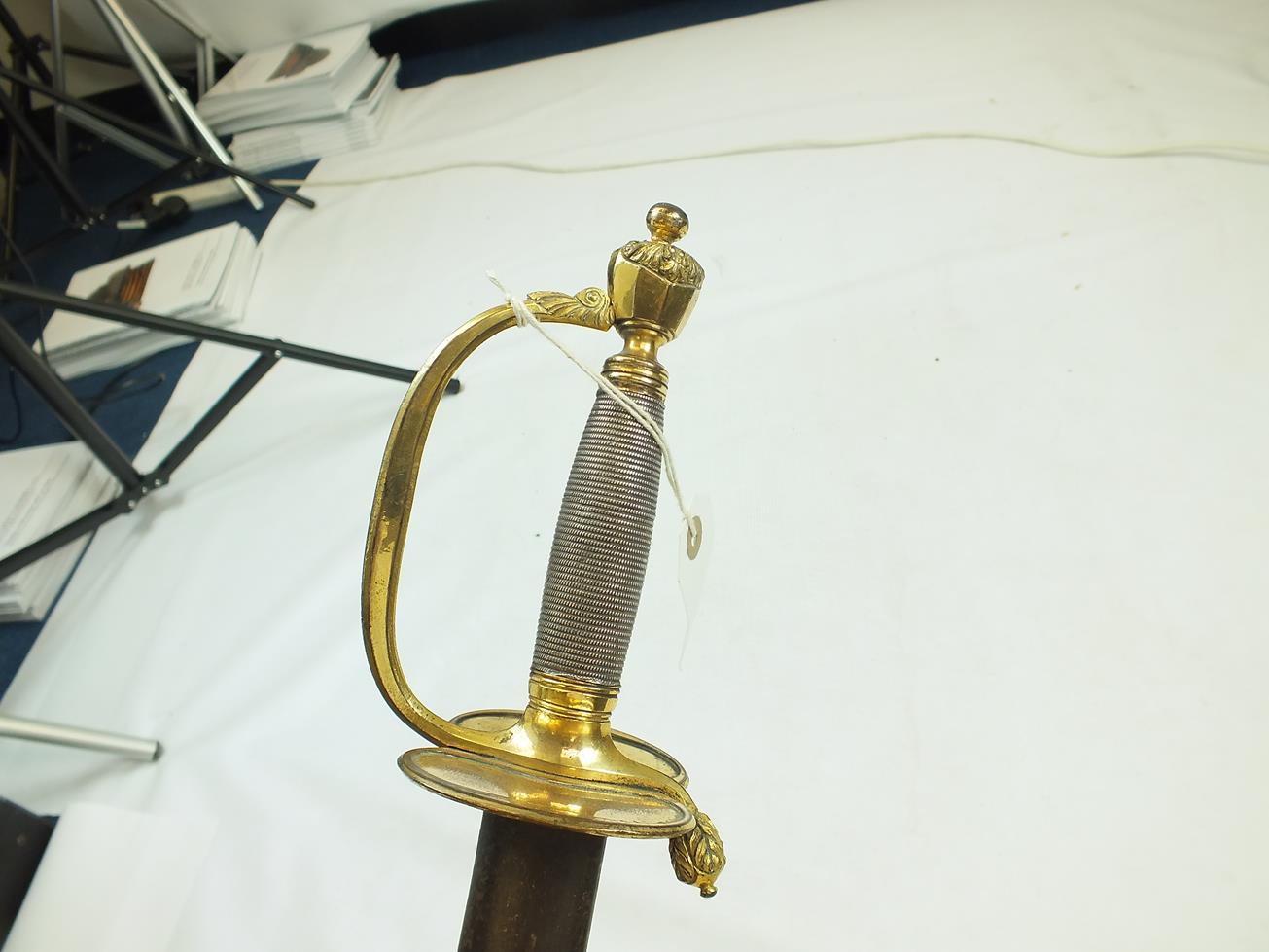 A GOOD BLUED AND GILT 1796 PATTERN INFANTRY OFFICER'S SWORD, 82.5cm blade by J.J. Runkel of - Image 15 of 17