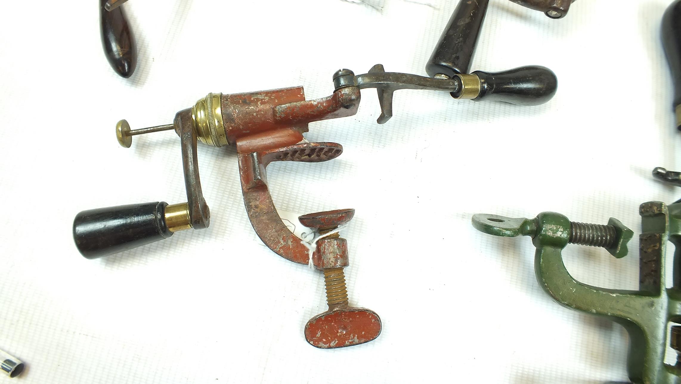 FOUR 12-BORE CARTRIDGE RELOADING TOOLS, two by Hawksley, two, green, one red, one plated and one - Image 6 of 15