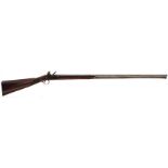 AN 18-BORE FLINTLOCK SPORTING GUN BY RYAN & WATSON, 37inch sighted two-stage barrel engraved