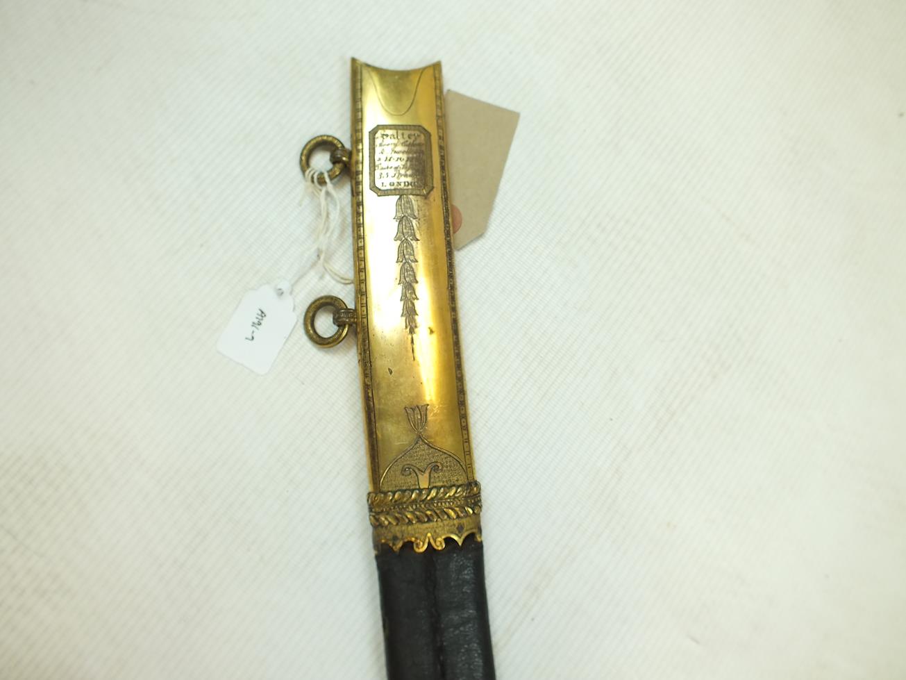 AN HIGHLY UNUSUAL PRESENTATION QUALITY MAMELUKE HILTED DIRK MOUNTED WITH A YATAGHAN BLADE BY SALTER, - Image 25 of 26
