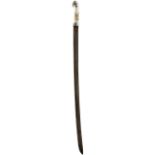 AN IMPERIAL RUSSIAN OFFICER'S SHASQUA, 84cm slightly curved double fullered blade with maker's