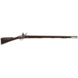 A CRISP FLINTLOCK 39INCH BROWN BESS BY SARGANT & SON, 39inch sighted barrel stamped with proof marks