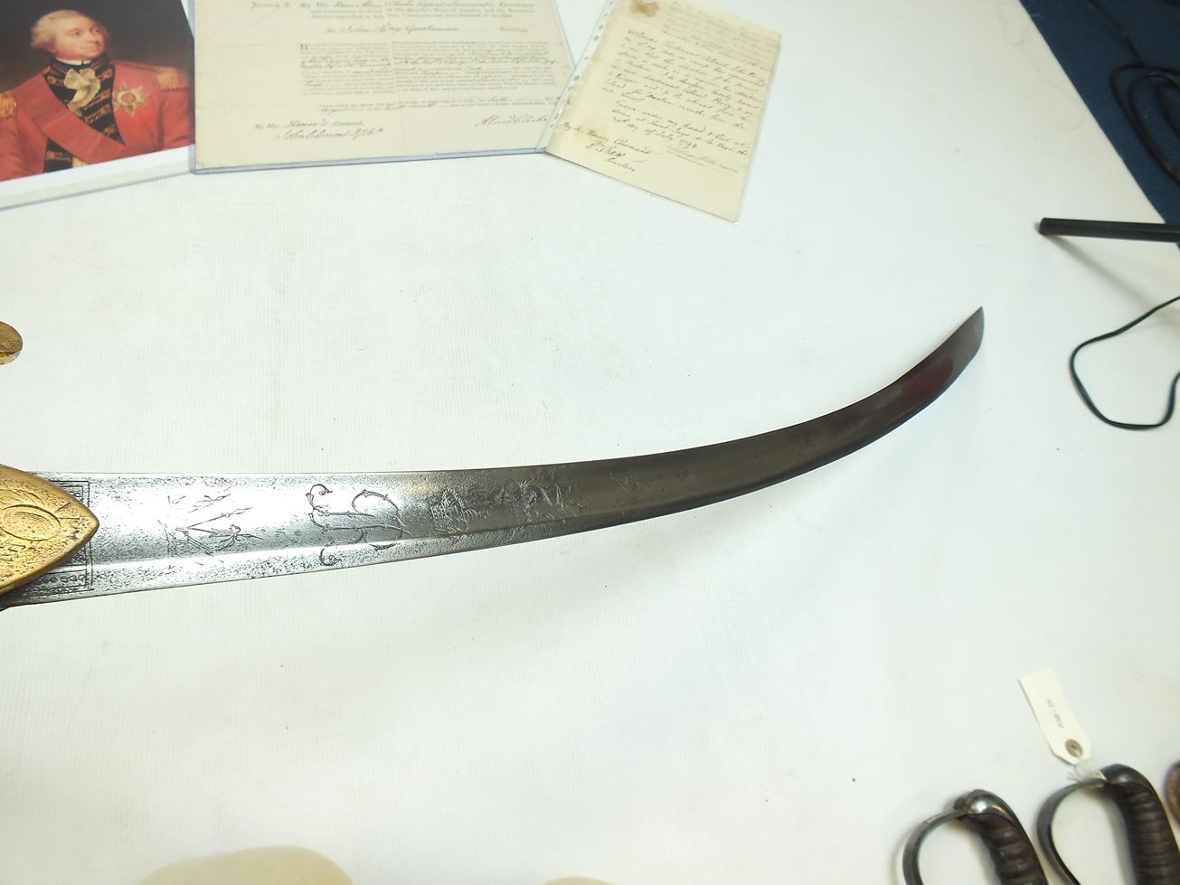 A 1796 PATTERN LIGHT CAVALRY OFFICER'S SWORD TO CAPTAIN JOHN PERRY OF THE JAMAICAN REGIMENT OF - Image 6 of 18