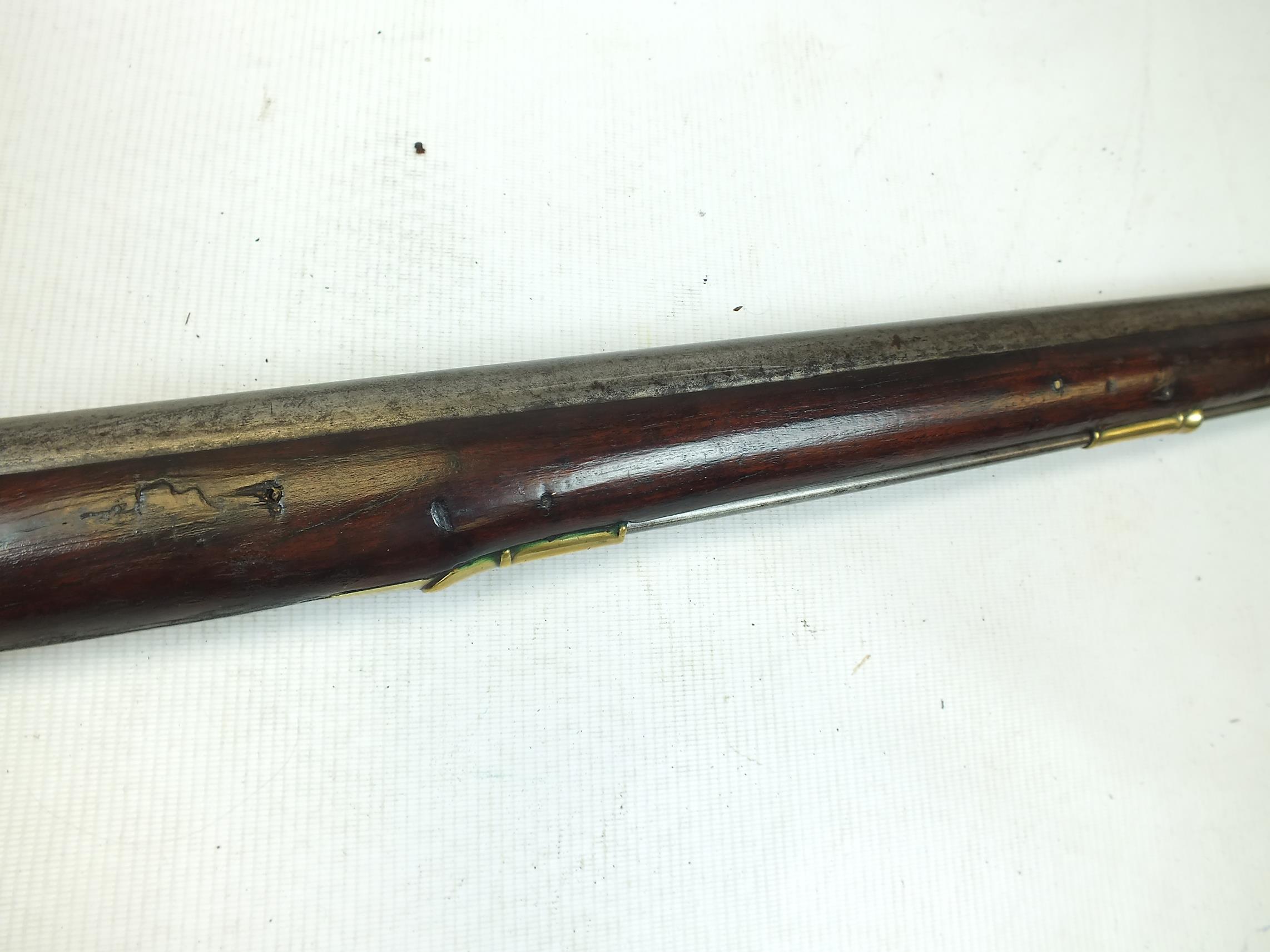 A .750 EAST INDIA COMPANY FLINTLOCK BROWN BESS, 39.25inch sighted barrel, border engraved lock - Image 5 of 19