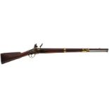 A 15-BORE BELGIAN MADE MODEL 1777 FLINTLOCK CARBINE, 29.5inch sighted barrel with Belgian proof