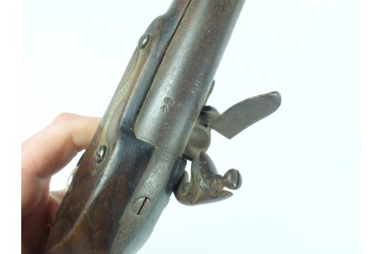 A 16-BORE FLINTLOCK ROYAL MAIL PISTOL BY HARDING, 9inch barrel faintly engraved with the - Image 8 of 18