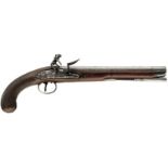 A 32-BORE FLINTLOCK DUELLING PISTOL BY MORTIMER OF LONDON, 10.25inch sighted octagonal barrel signed