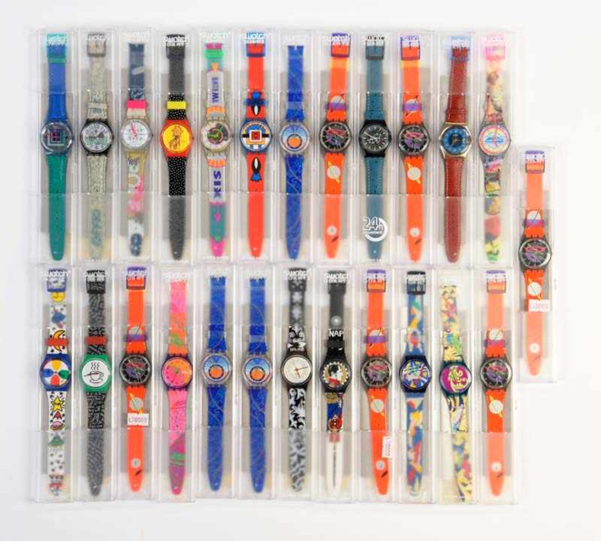 Swatch, 25 verschiedene Damenuhren, Swiss made, OVP Swatch, 25 several Ladie's Watches, Swiss