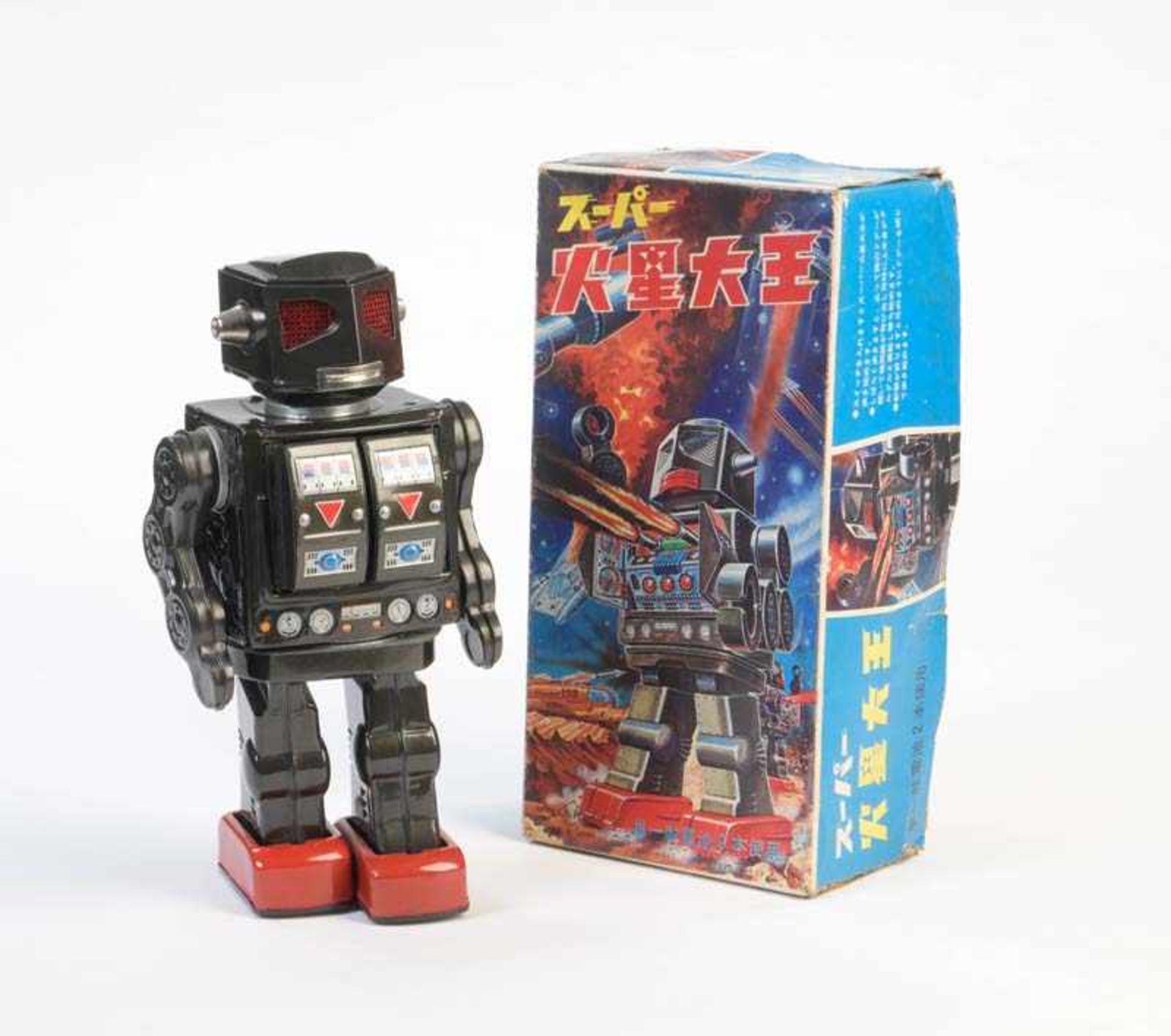 Horikawa, Roboter, Japan, 29 cm, Blech, Funktion ok, Okt Z 2, Z 1- Horikawa, Roboter, Japan, tin,