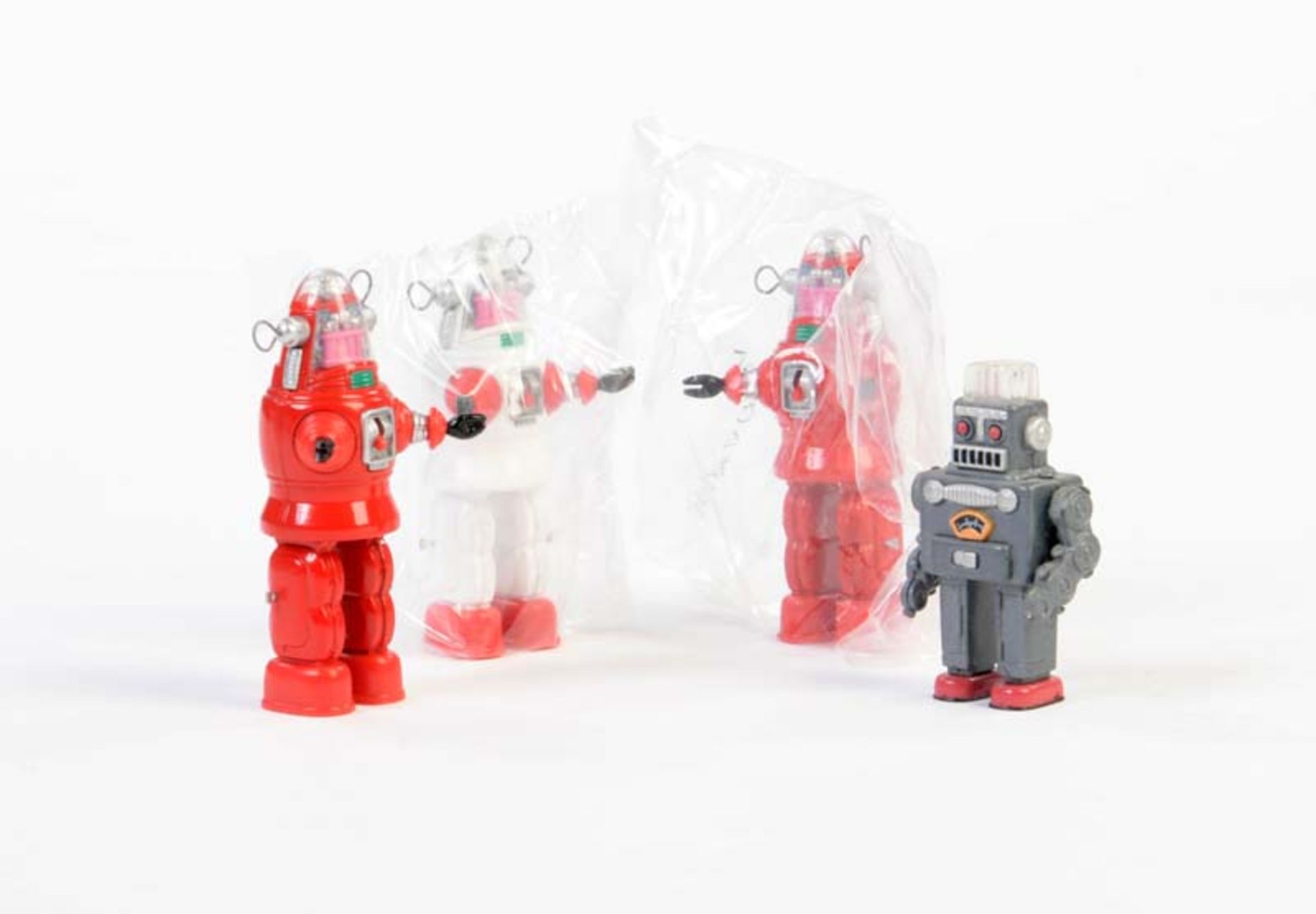 4 kleine Roboter, 7,5 cm, Z 1 4 little Robots, C 1