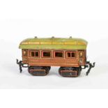 Märklin, Schlafwagen, Germany VK, Spur 0, 17,5 cm, Blech, LM, Brandstelle am Dach, Z 2-3Märklin,