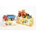 Dinky Toys, Ford D 800 LKW + Traktor mit Schaufel, England, 1:43, Druckguss, Okt Z 1-2, Z 1/1-