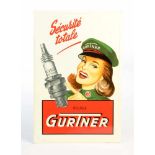 Blechschild "D.Andreis, Gurtner", 32,5x59,5 cm, neuwertig, Z 1Tin Plate Sign "D.Andreis, Gurtner",