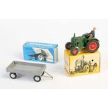 Märklin, Lanz Traktor + Anhänger, W.-Germany, 1:43, Druckguss, Okt Z 1-, Z 1-Märklin, Lanz Tractor +