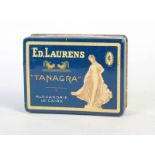 E.D. Laurens, Zigarettendose Tanagra, 11x14,5 cm, Blech, gefüllt mit Originalzigaretten, kleine