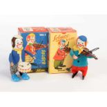 Schuco, 2 Solisto Clowns, US Z. Germany + W.-Germany, 11,5 cm, UW ok, Okt Z 1/1-, Z 1Schuco, 2