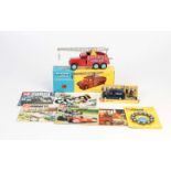Corgi Toys, Polizei Set, Chipperfield Circus Kranwagen, 5 Kataloge + Ersatzreifenset, England,