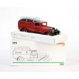 Märklin, Reichspostauto 1989 in rot-schwarz, 40 cm, Blech, UW ok, Okt Z 2, Z 1Märklin, Car "