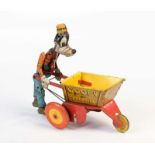Marx Toys, Goofy The Gardener + Schubkarre, Great Britain, 23 cm, Blech, LM, RS, Z 3-4Marx Toys,