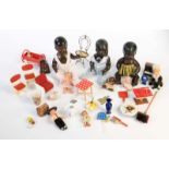 Celba u.a., Puppen + Puppen Zubehör, 7-24 cm, Kst, meist guter ZustandCelba a.o., Dolls + Doll's