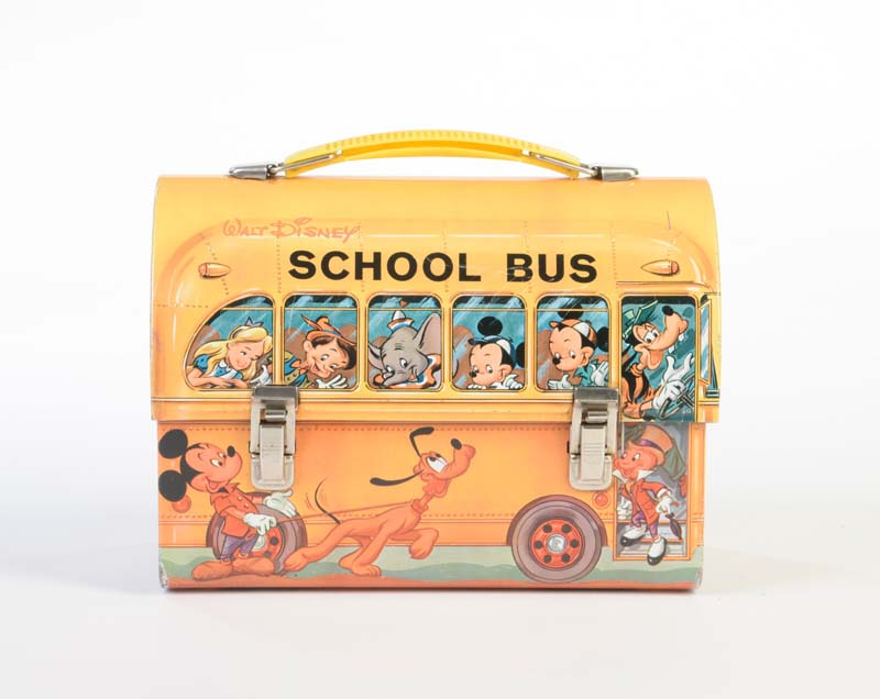 Dose "Walt Disney School Bus", USA, 22x17x11,5 cm, Blech, min. LM, 60er Jahre, Z 2Tin Can "Walt