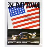 Plakat, Porsche "Daytona" 1982, 76x101 cm, Z 1Poster, Porsche "Daytona" 1982, C 1