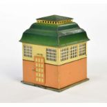 Märklin, Toilettenhaus, Germany VK, 13x13 cm, Blech, min. LM, Bodenblech verzogen, Z 2-Märklin,