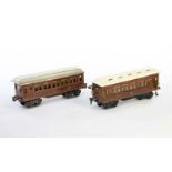 Märklin, Schlafwagen + Speisewagen, Germany VK, Spur 1, LM, 1x Dach neu lackiert, 1x mit