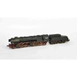 Märklin, Lok BR 53 + Tender, W.-Germany, Spur H0, Druckguss, LM, bespielt, Z 2Märklin, Loco BR