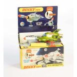 Dinky Toys, UFO Interceptor, England, Druckguss, komplett mit Rakete, sehr guter Zustand, Z 1Dinky