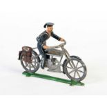 Zinnfigur Matrose auf Motorrad, Germany VK, 7,5 cm, min. LM, Z 2Pewter Figure Sailor on Motorbike,